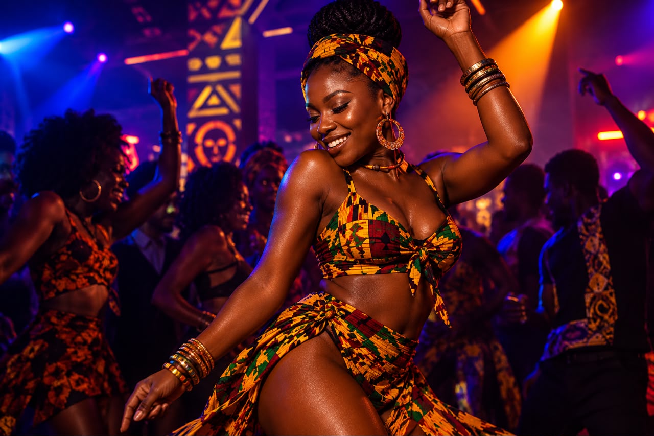Guests dancing at DEKOVEN under warm lights